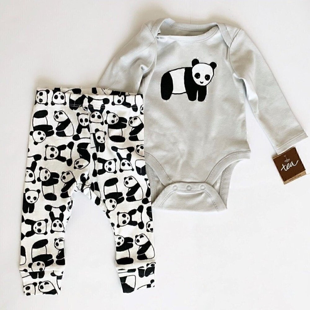 NWT Tea Collection Baby Outfit 0-3 Months or Newborn size